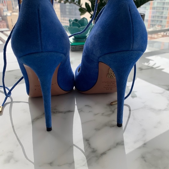 Aquazzura blue pump - Picture 4 of 4